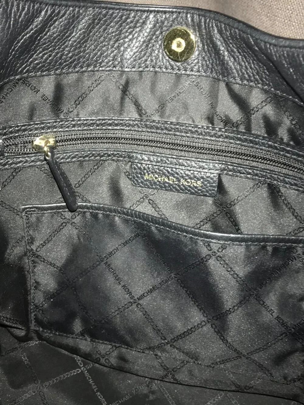 Michael Kors Large Fulton Leather Hobo Bag